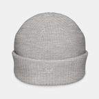 Grey Emberridge Ribbed Knit Beanie