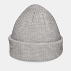 Grey Emberridge Ribbed Knit Beanie