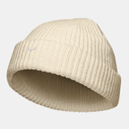 Beige Emberridge Ribbed Knit Beanie