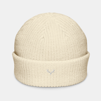 Beige Emberridge Ribbed Knit Beanie