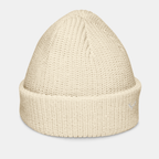 Beige Emberridge Ribbed Knit Beanie