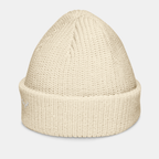Beige Emberridge Ribbed Knit Beanie