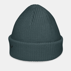 Petrol Blue Emerridge Ribbed Knit Beanie