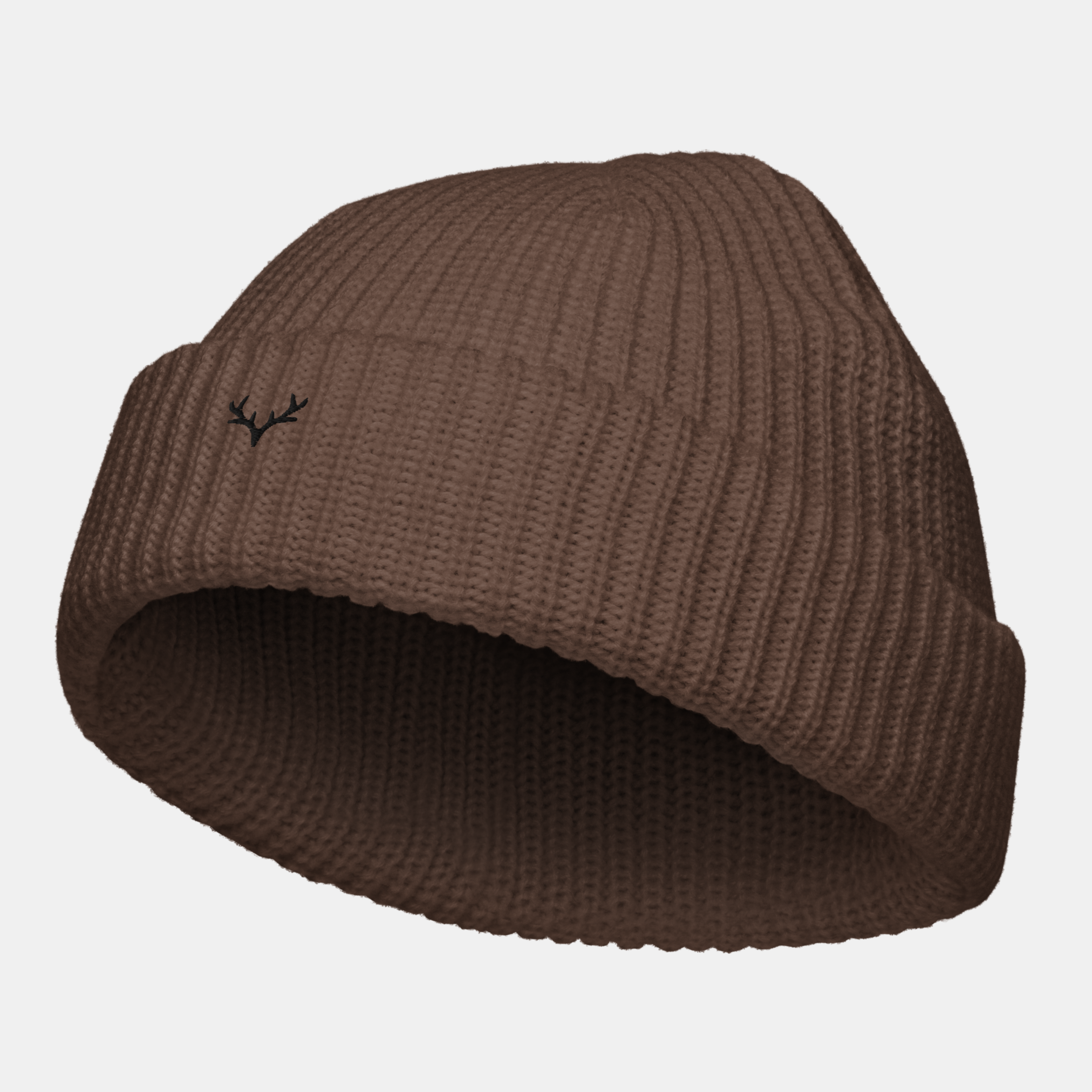 Walnut Emerridge Ribbed Knit Beanie