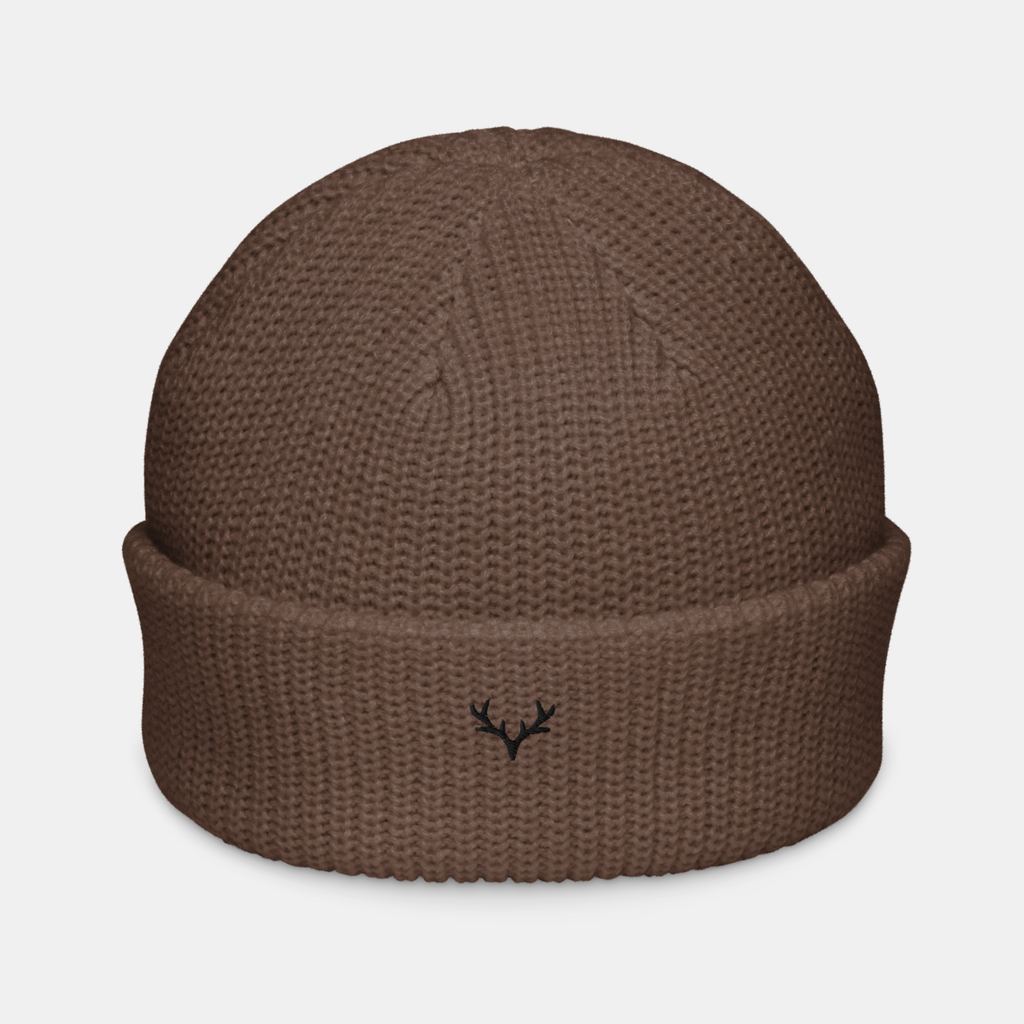 Walnut Emerridge Ribbed Knit Beanie
