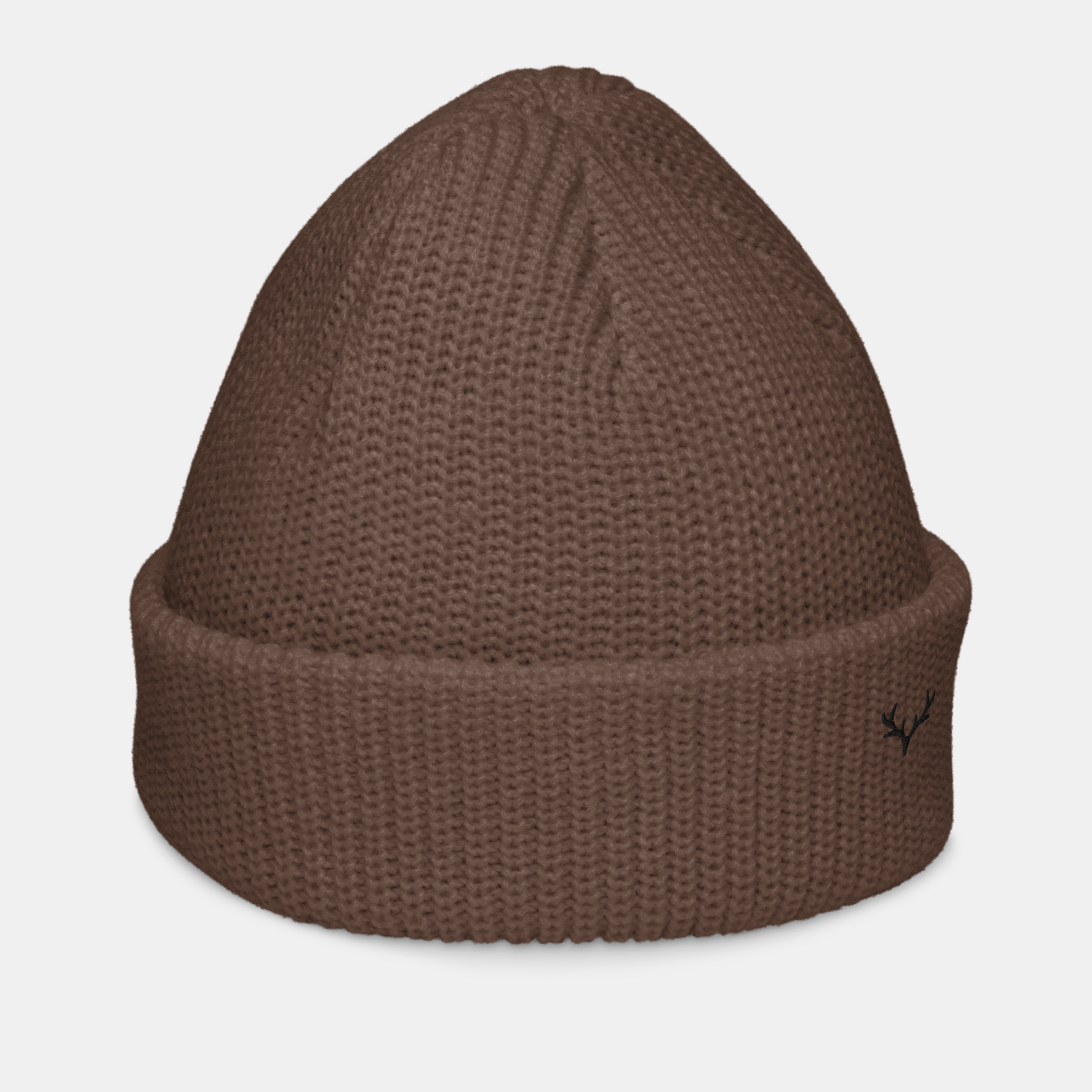 Walnut Emerridge Ribbed Knit Beanie