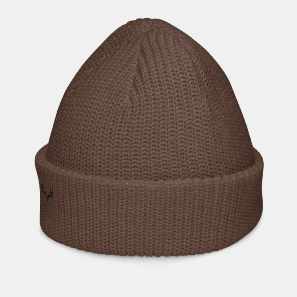 Walnut Emerridge Ribbed Knit Beanie