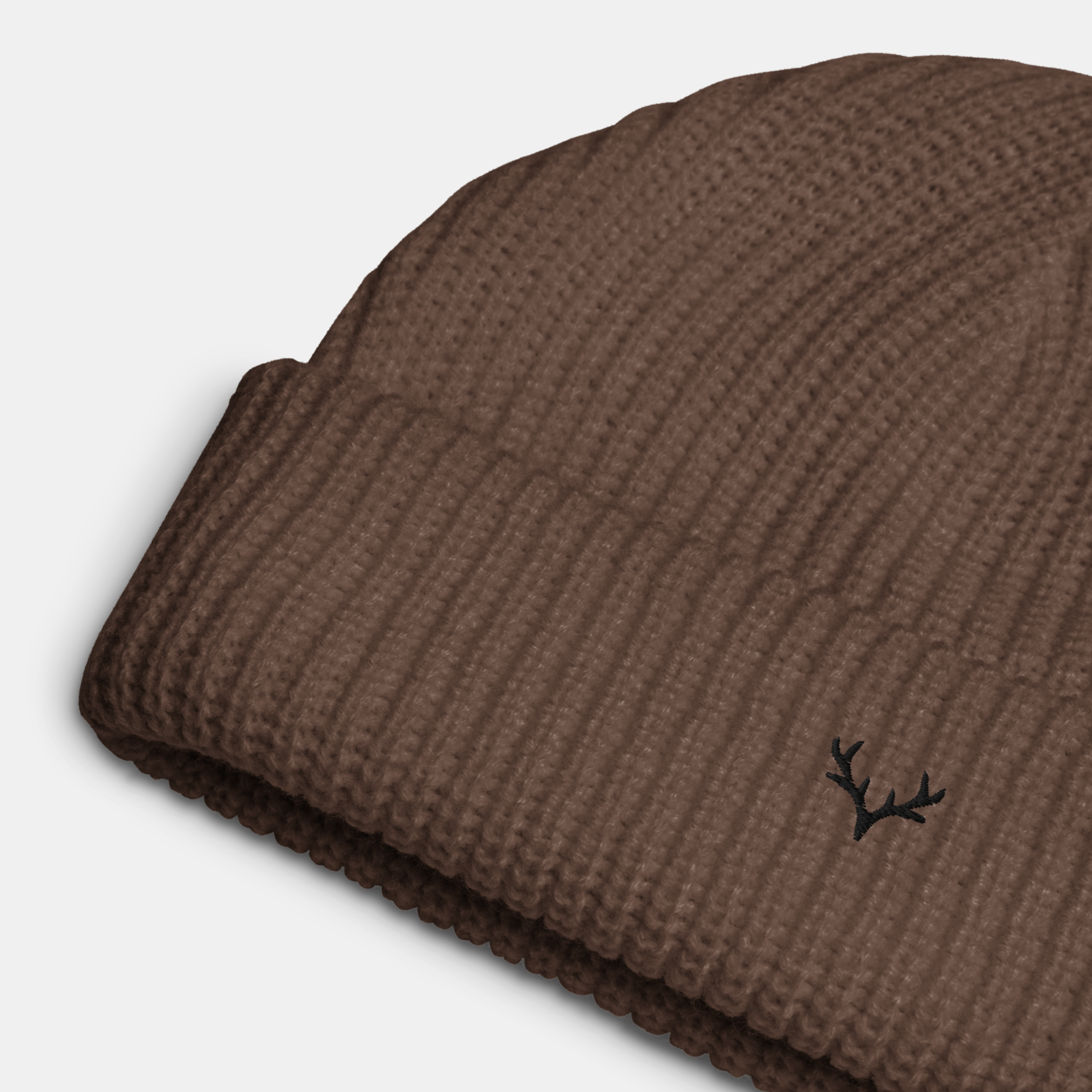 Walnut Emerridge Ribbed Knit Beanie