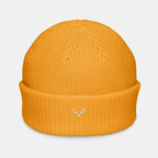 Gold Emerridge Ribbed Knit Beanie