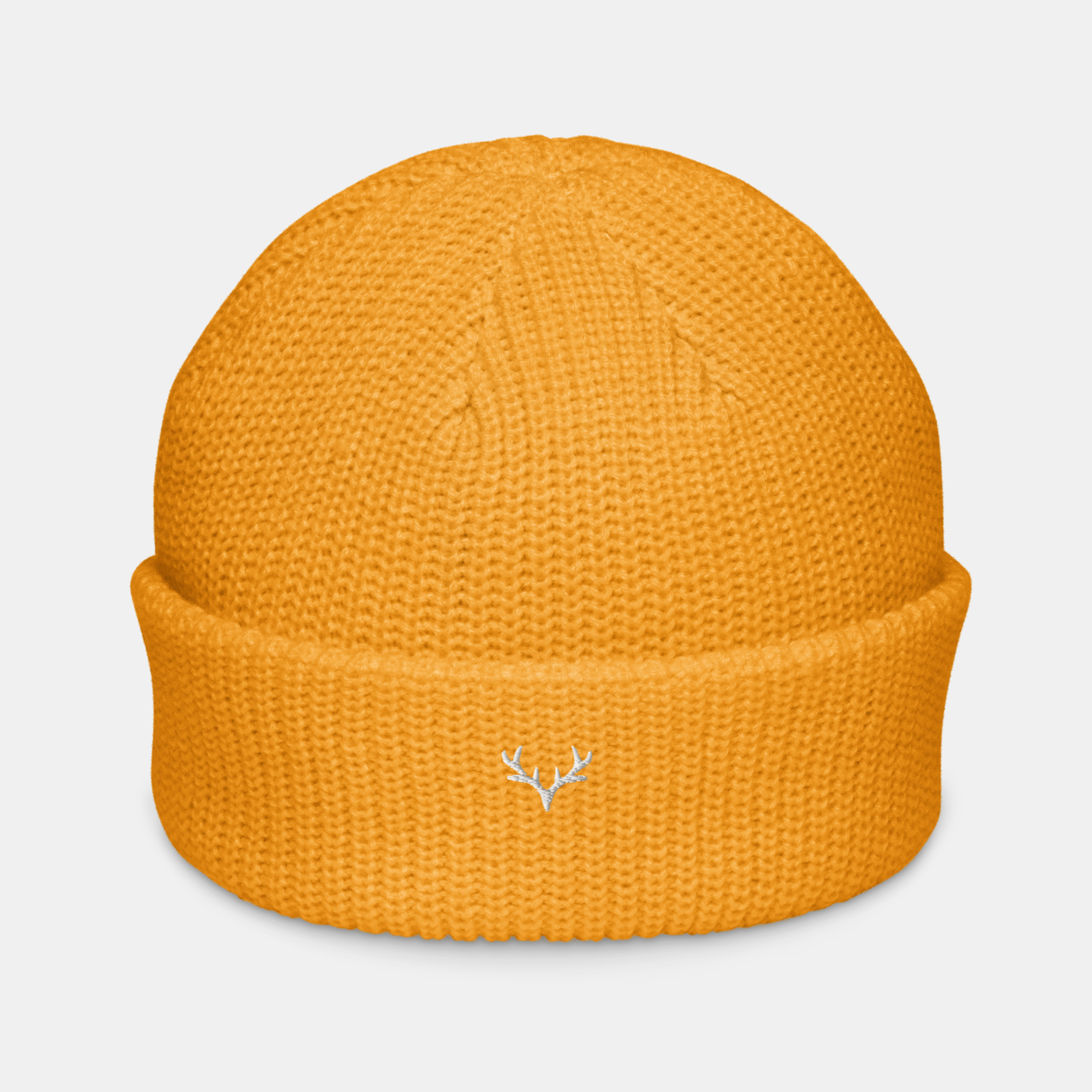 Gold Emerridge Ribbed Knit Beanie