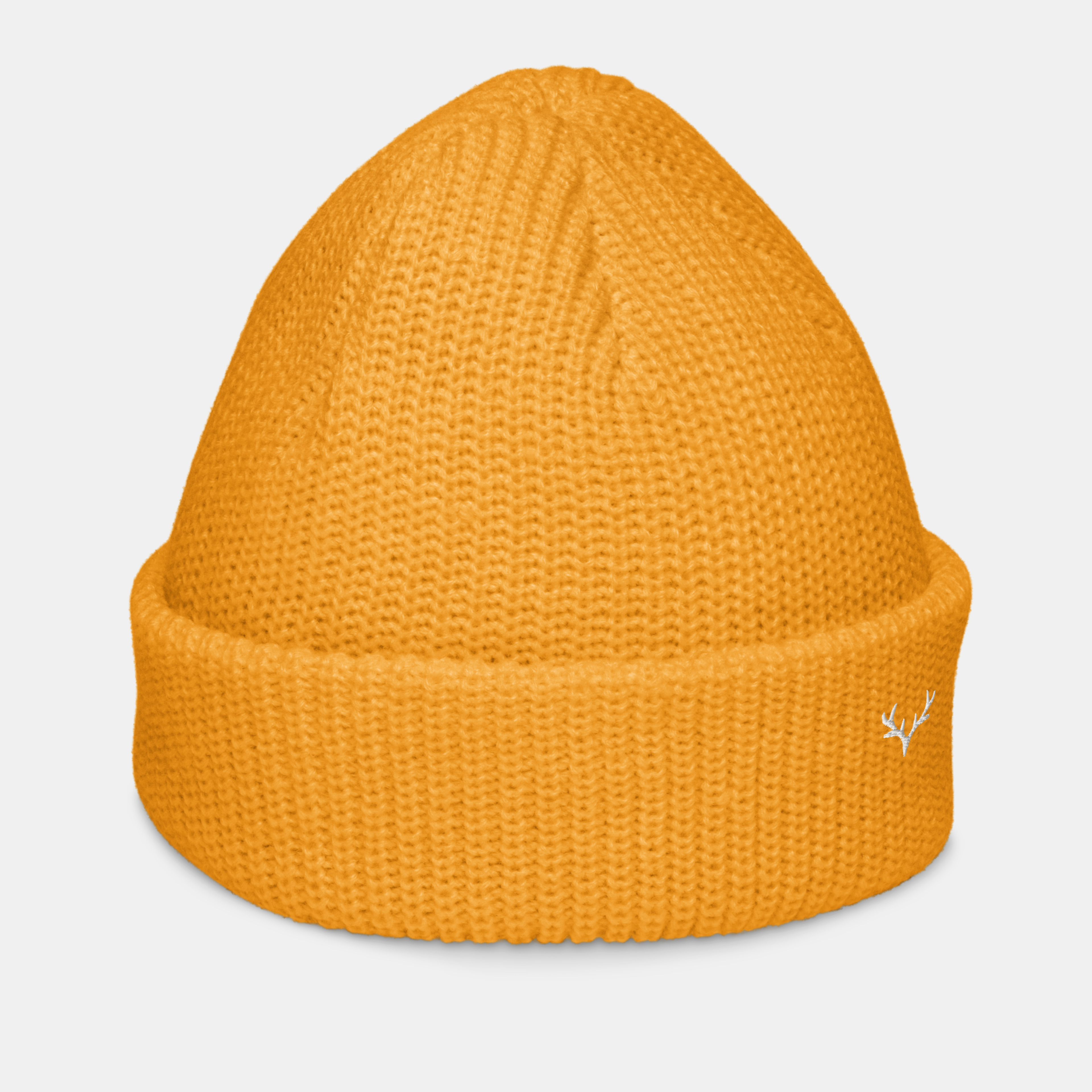 Gold Emerridge Ribbed Knit Beanie
