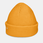 Gold Emerridge Ribbed Knit Beanie