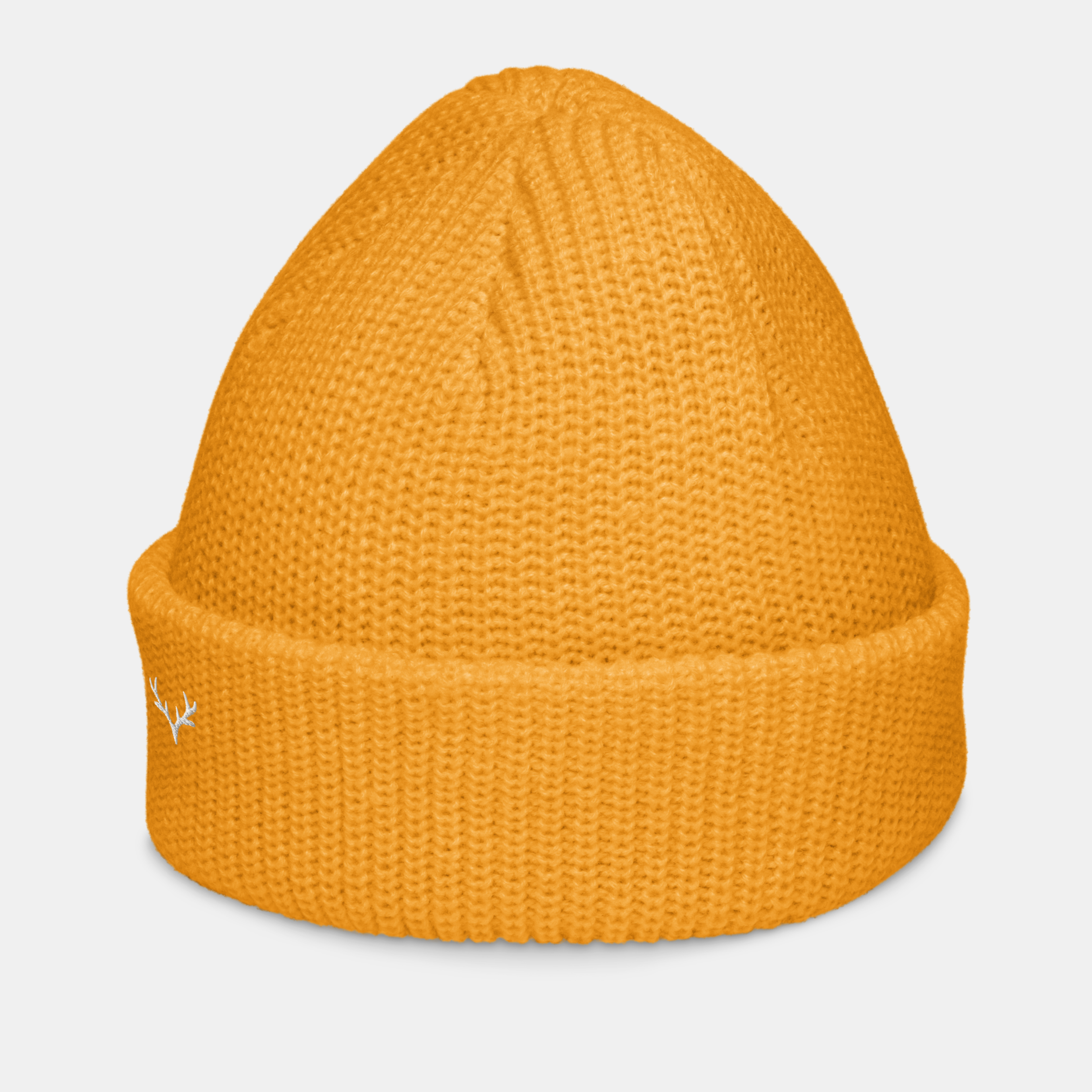 Gold Emerridge Ribbed Knit Beanie