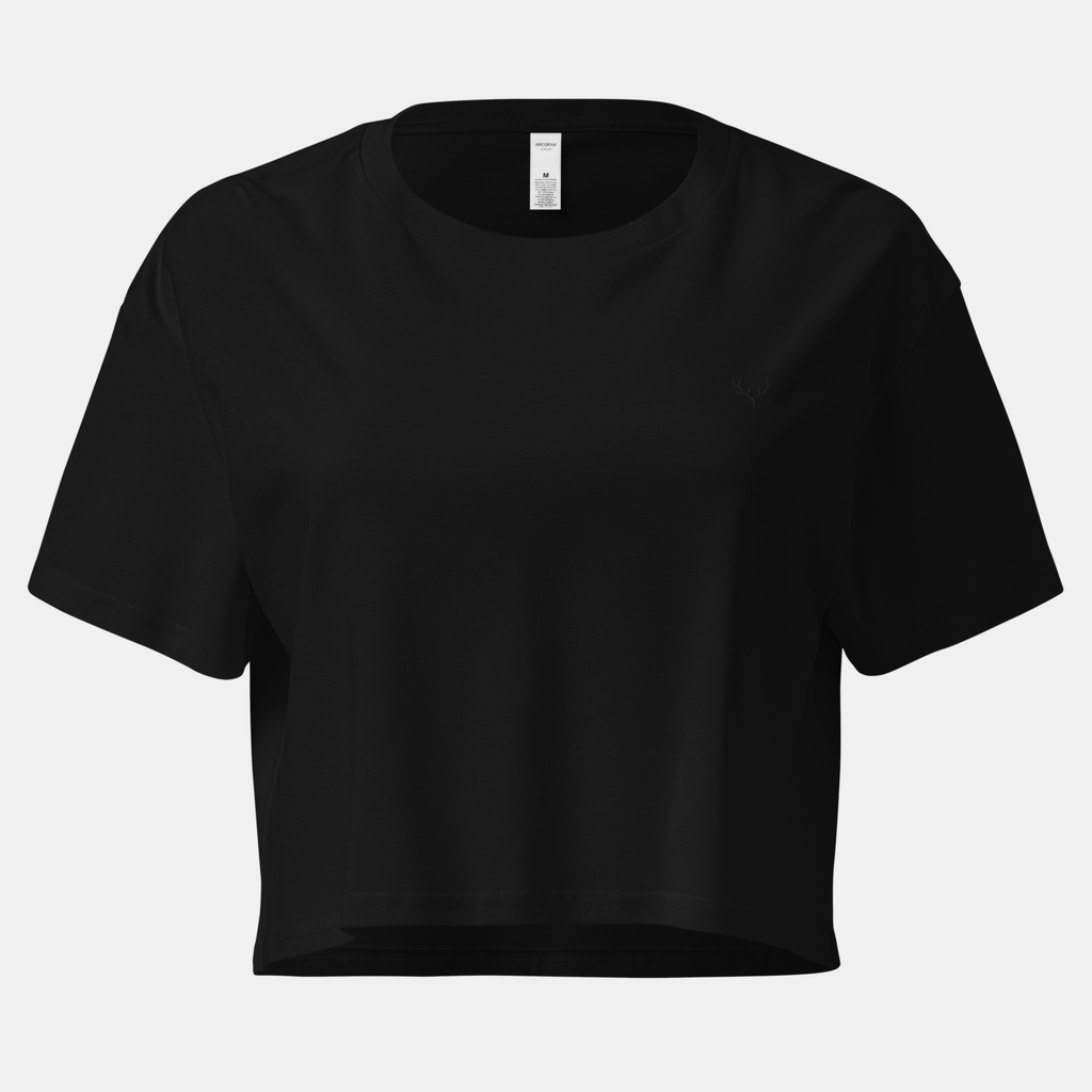 Black Luna Crop Top