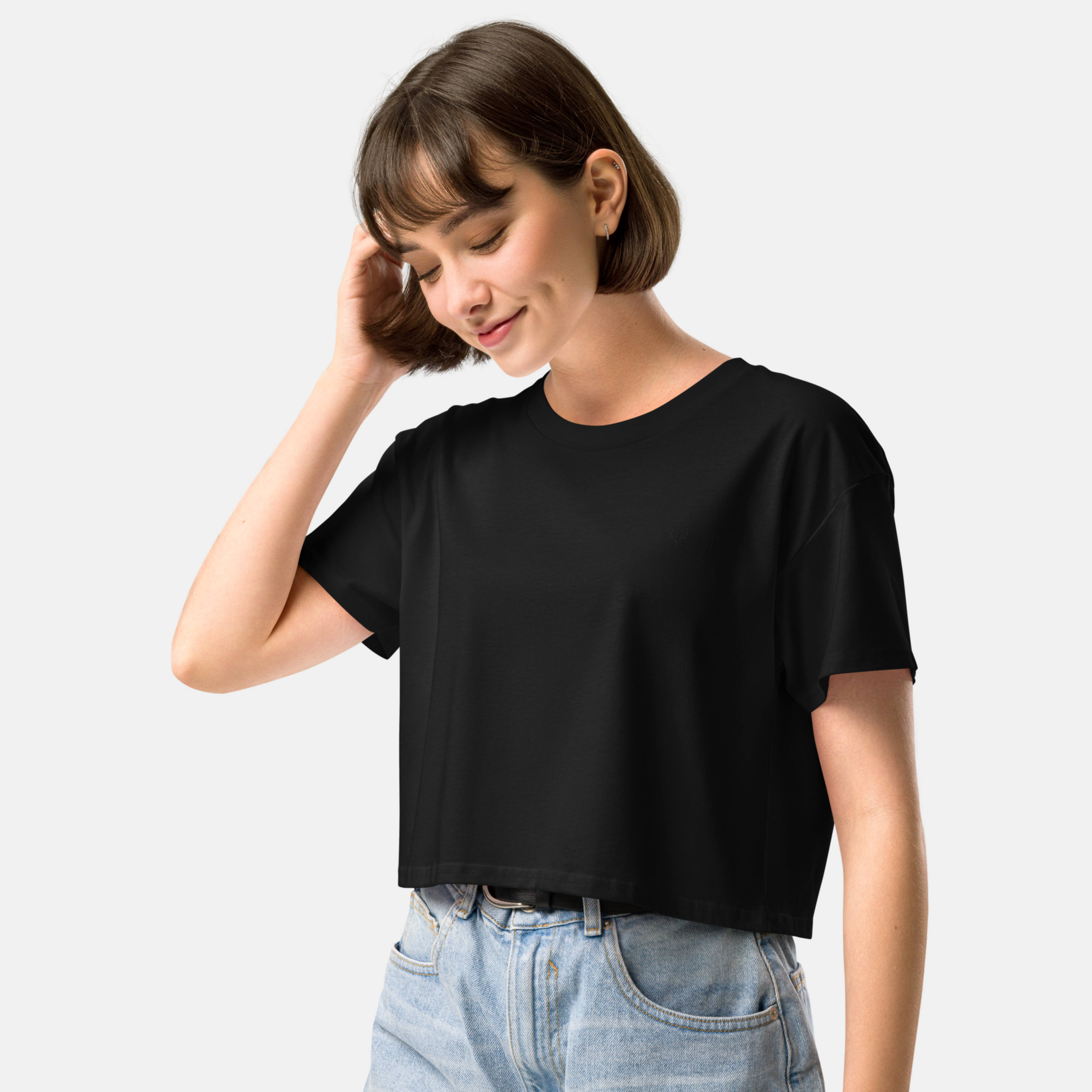 Black Luna Crop Top