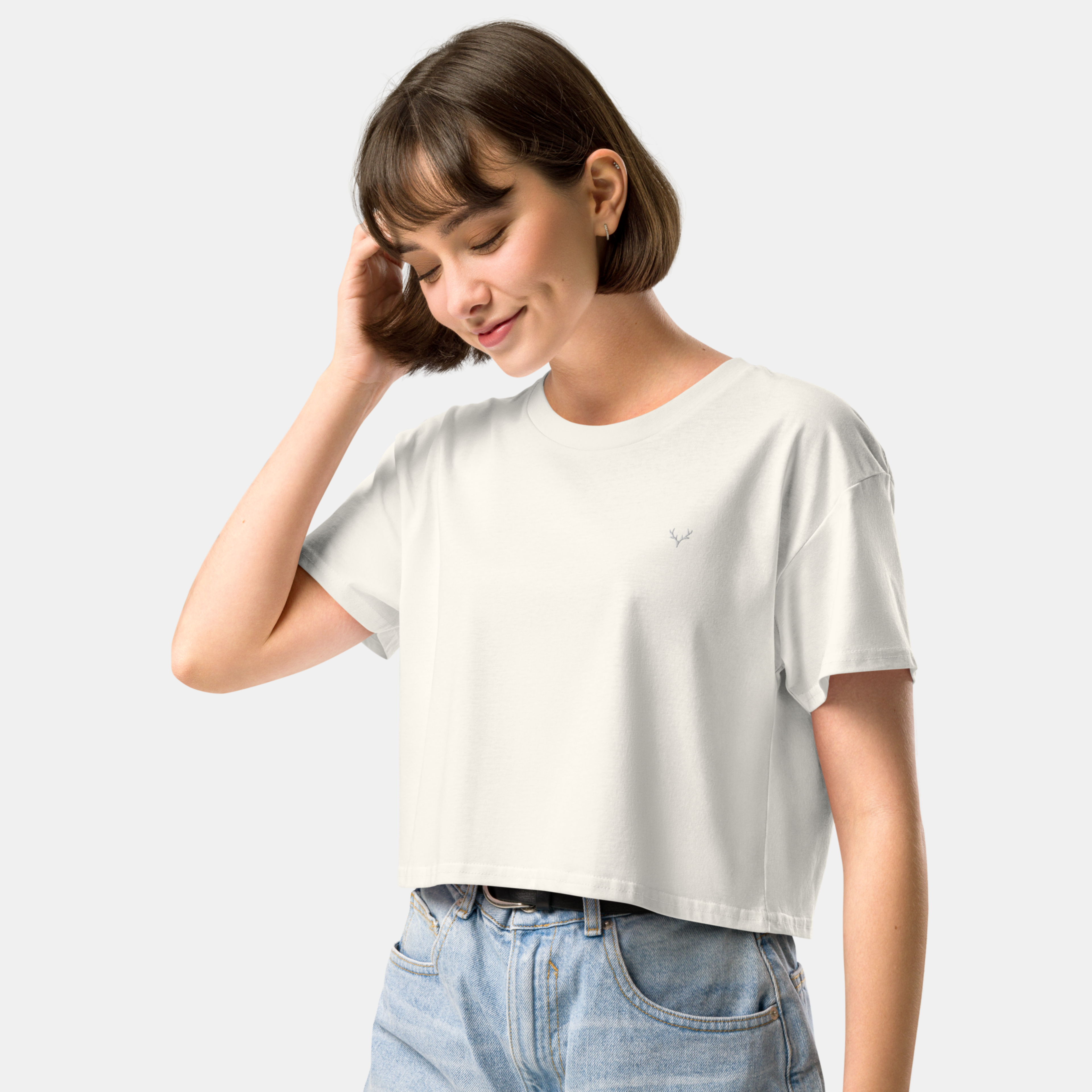 Ecru Luna Crop Top