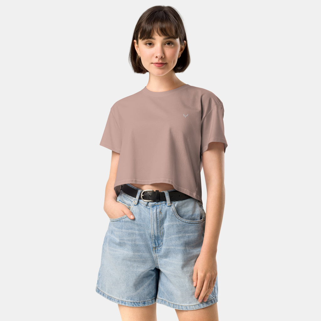 Hazy Pink Luna Crop Top