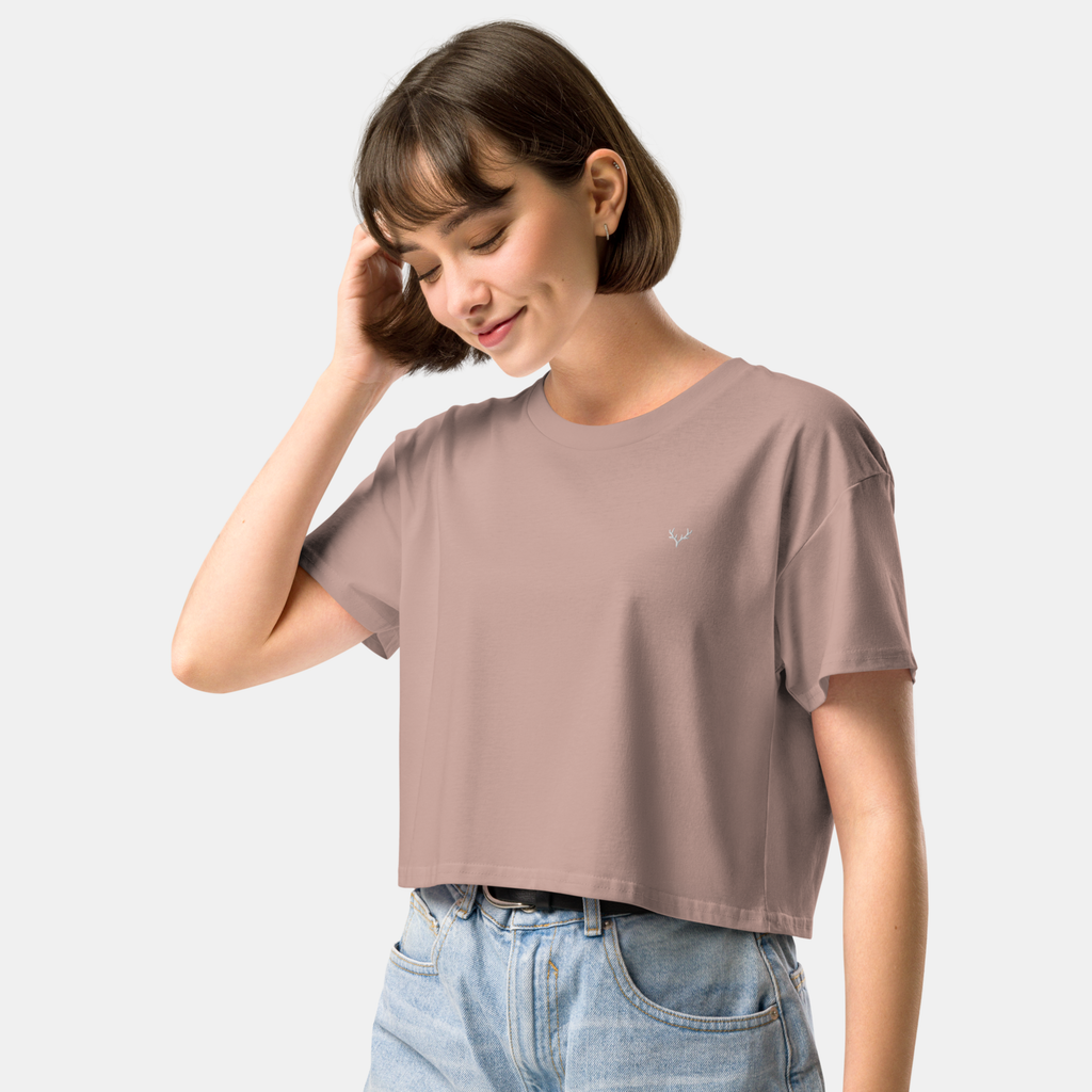 Hazy Pink Luna Crop Top