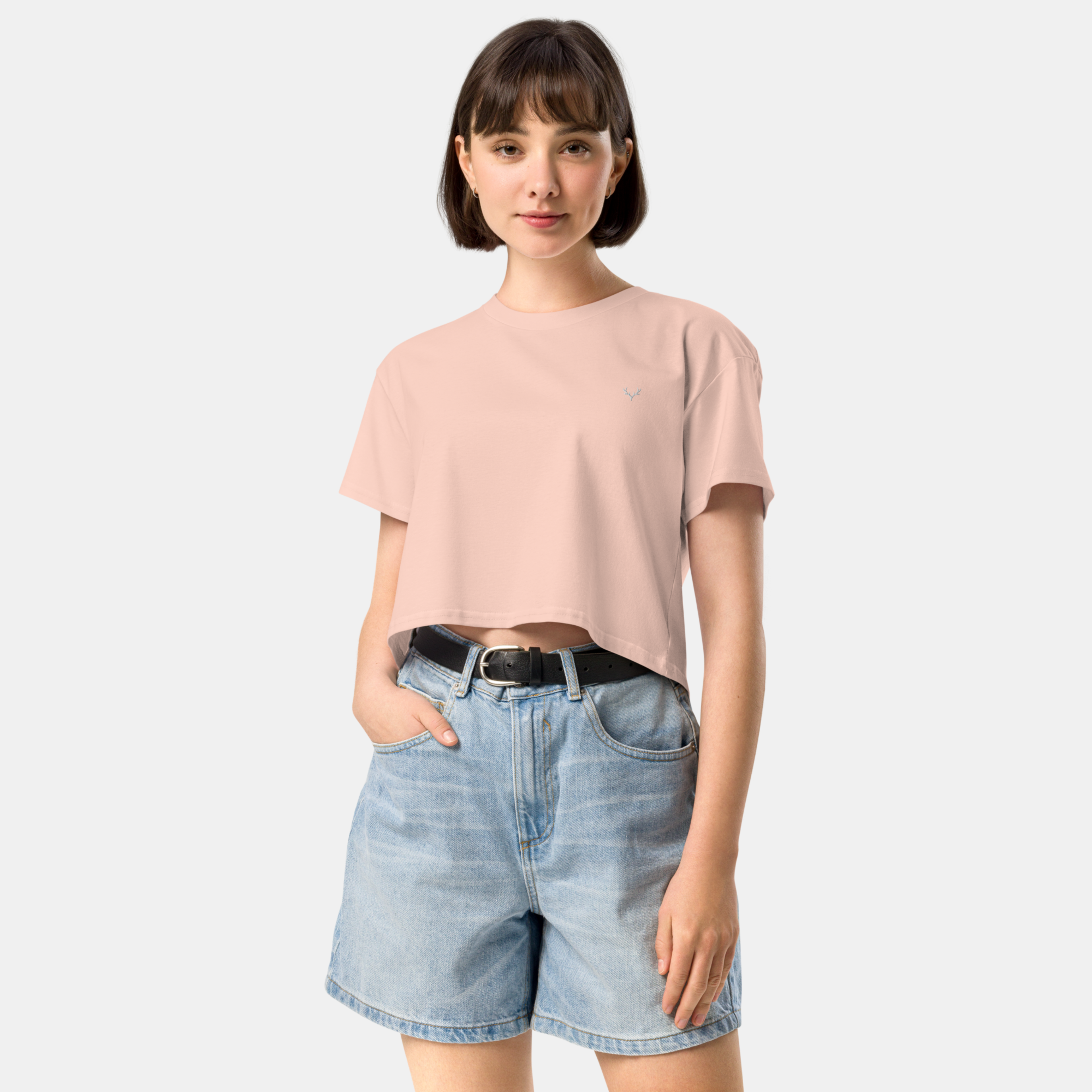 Pale Pink Luna Crop Top