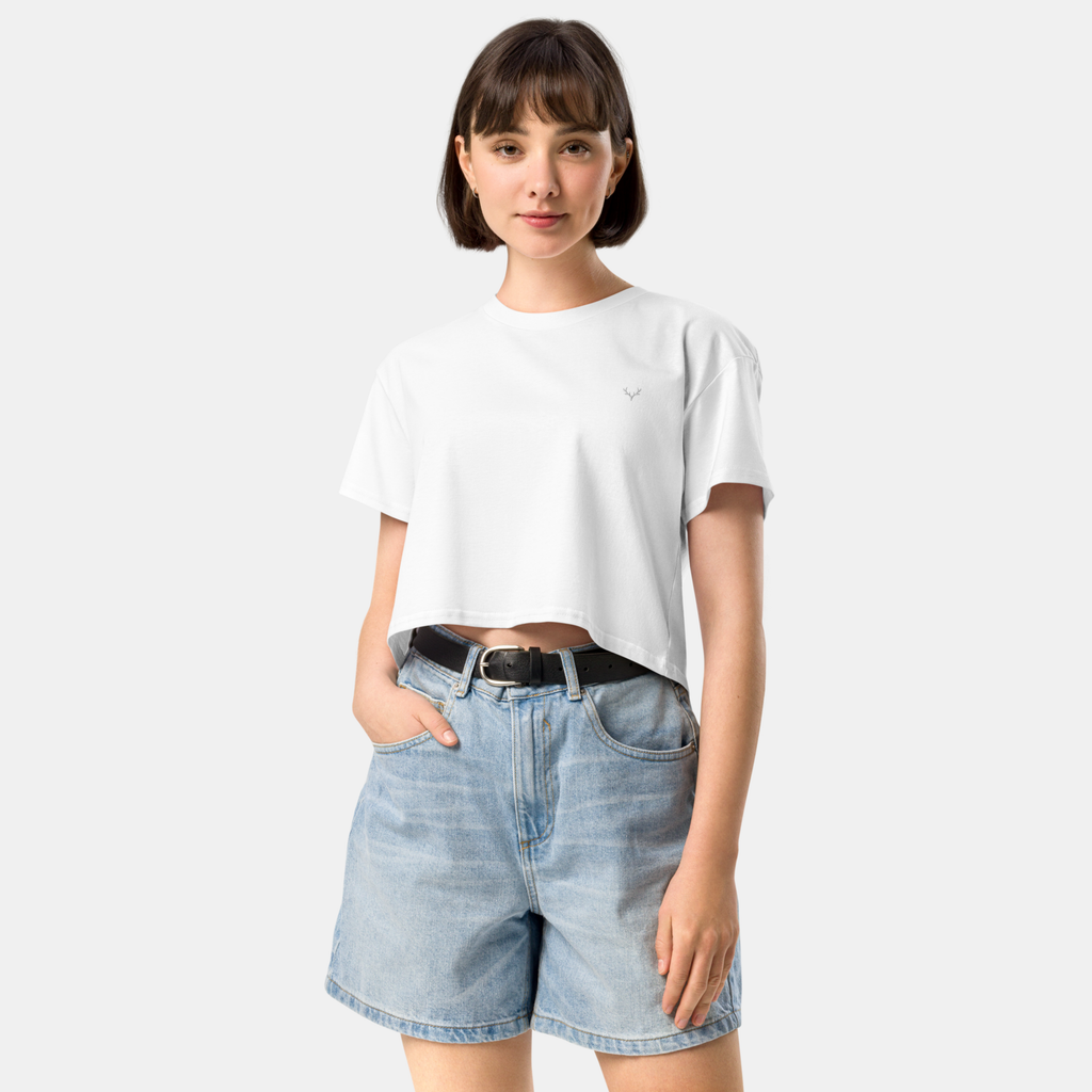 White Luna Crop Top