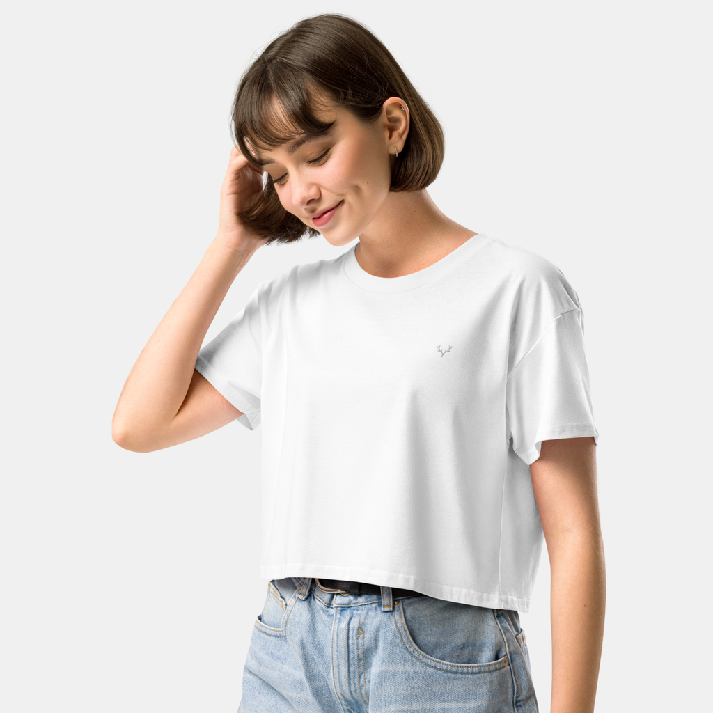 White Luna Crop Top