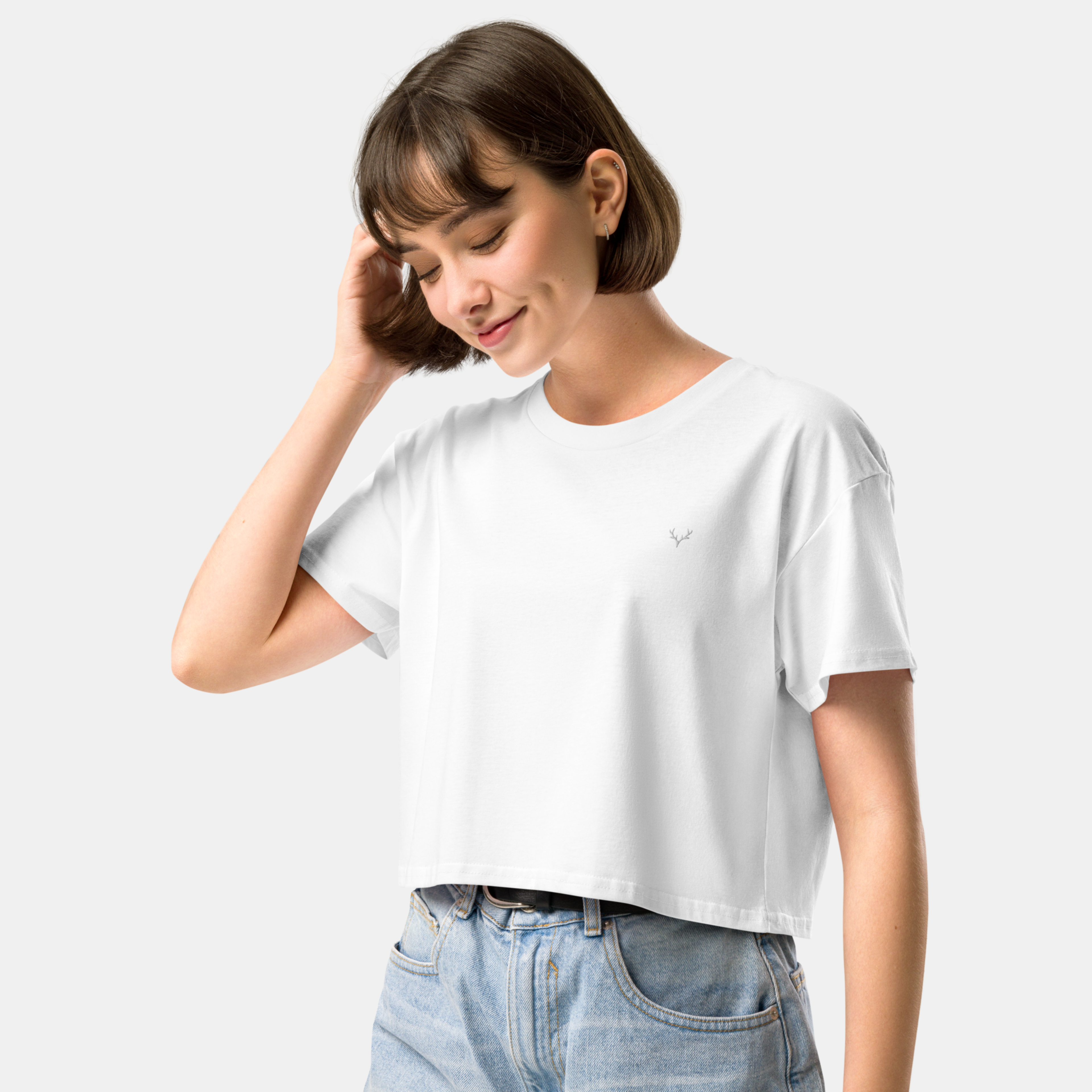 White Luna Crop Top