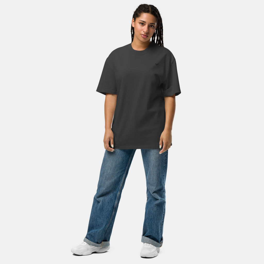 Black Faded Oversized T-Shirt