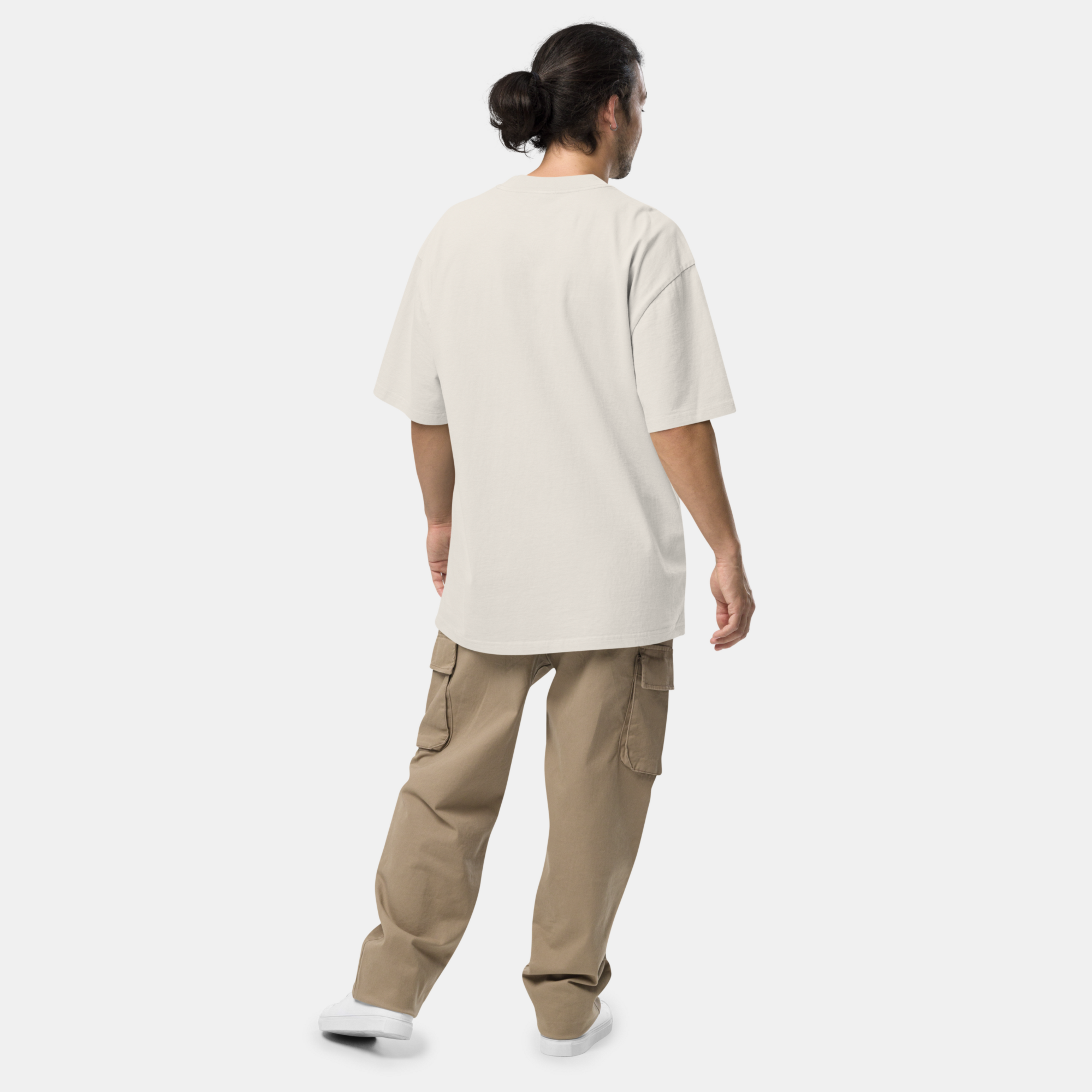 Bone Faded Oversized T-Shirt