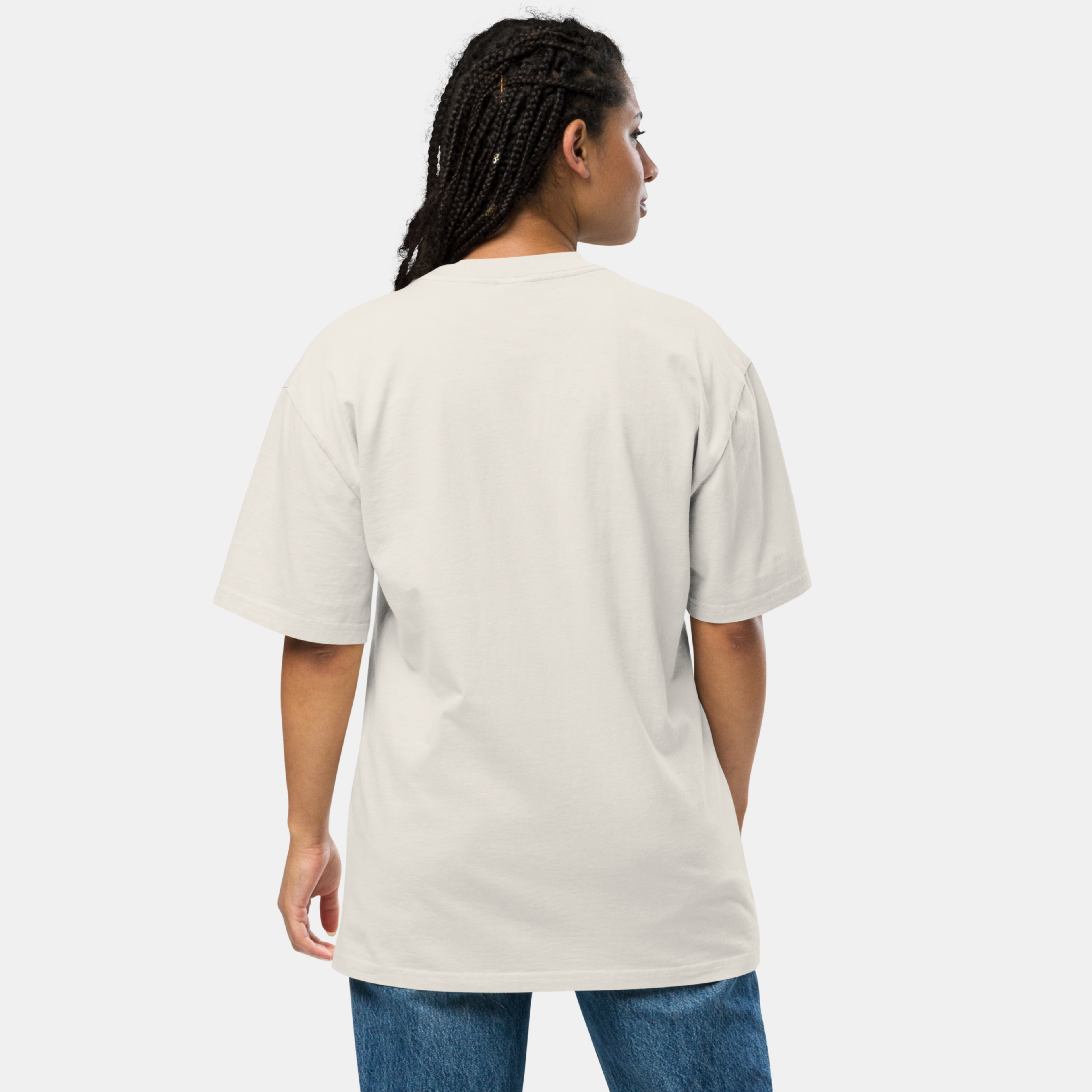 Bone Faded Oversized T-Shirt