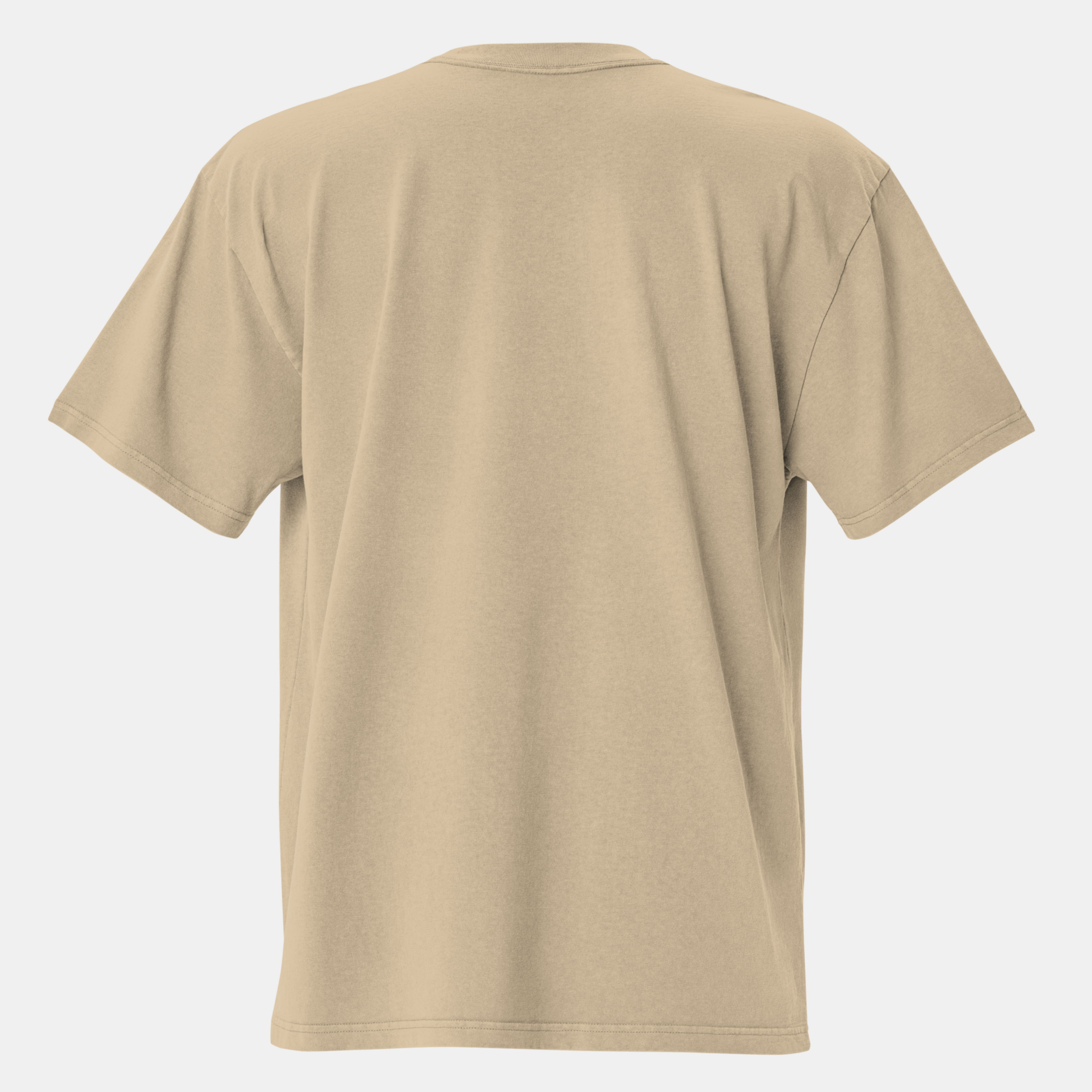 Beige Faded Oversized T-Shirt