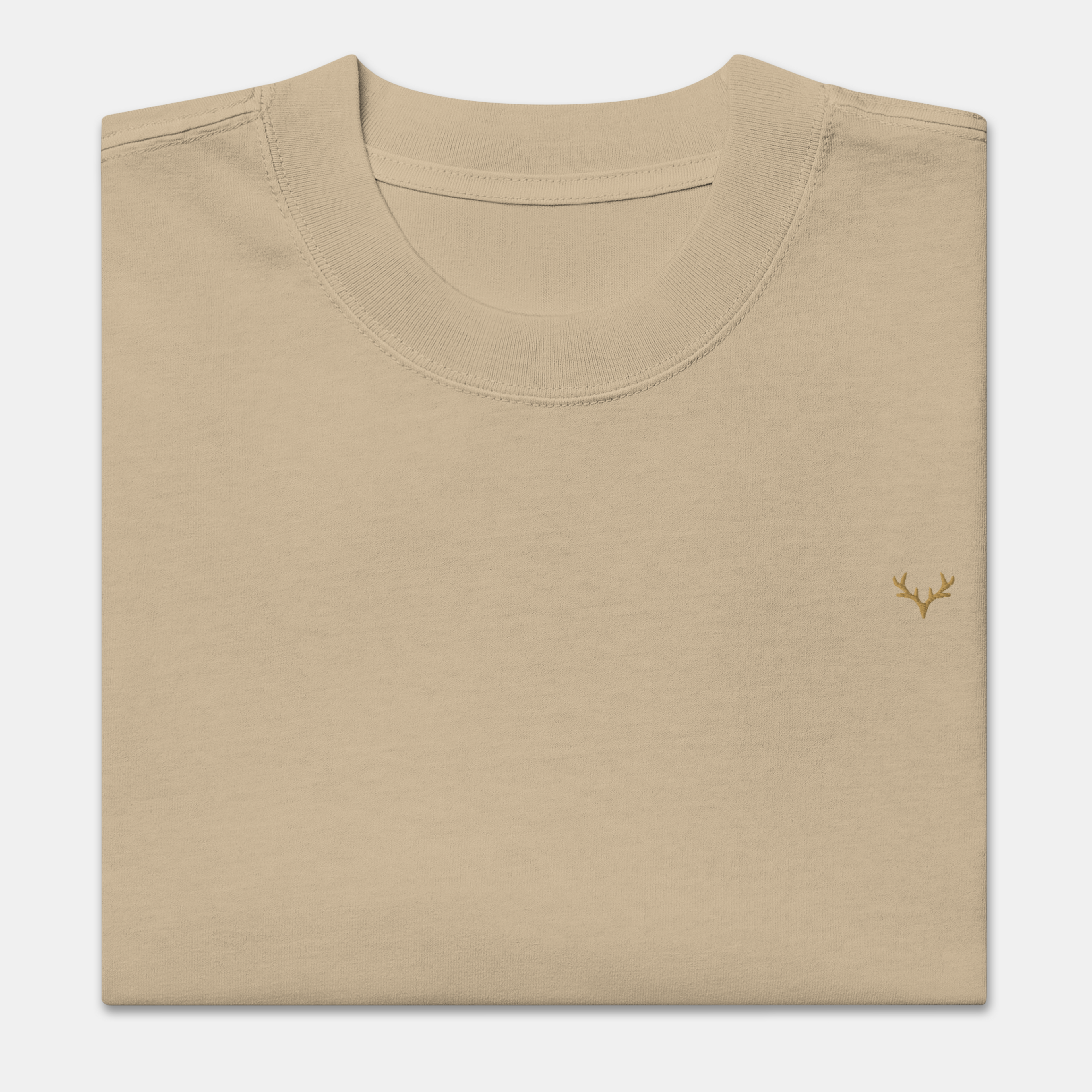 Beige Faded Oversized T-Shirt