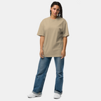 Beige Faded Oversized T-Shirt