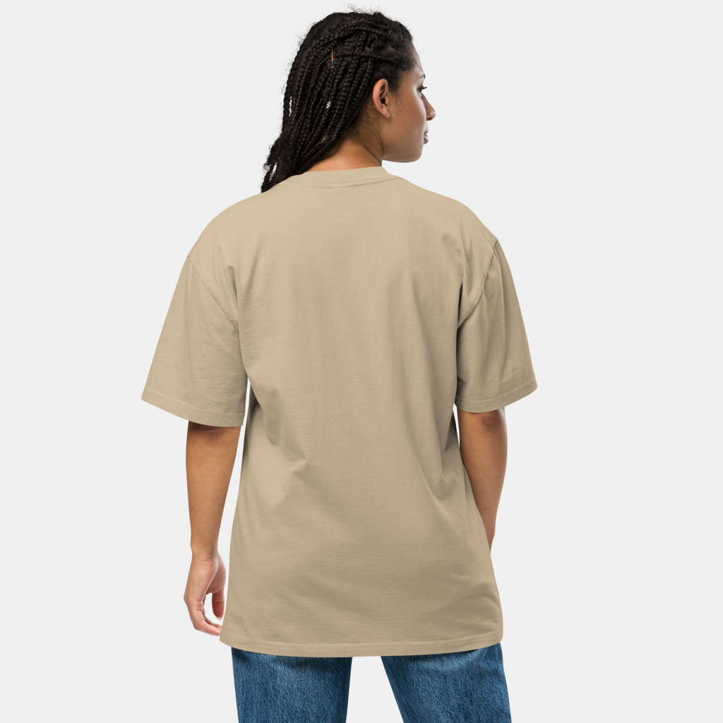 Beige Faded Oversized T-Shirt