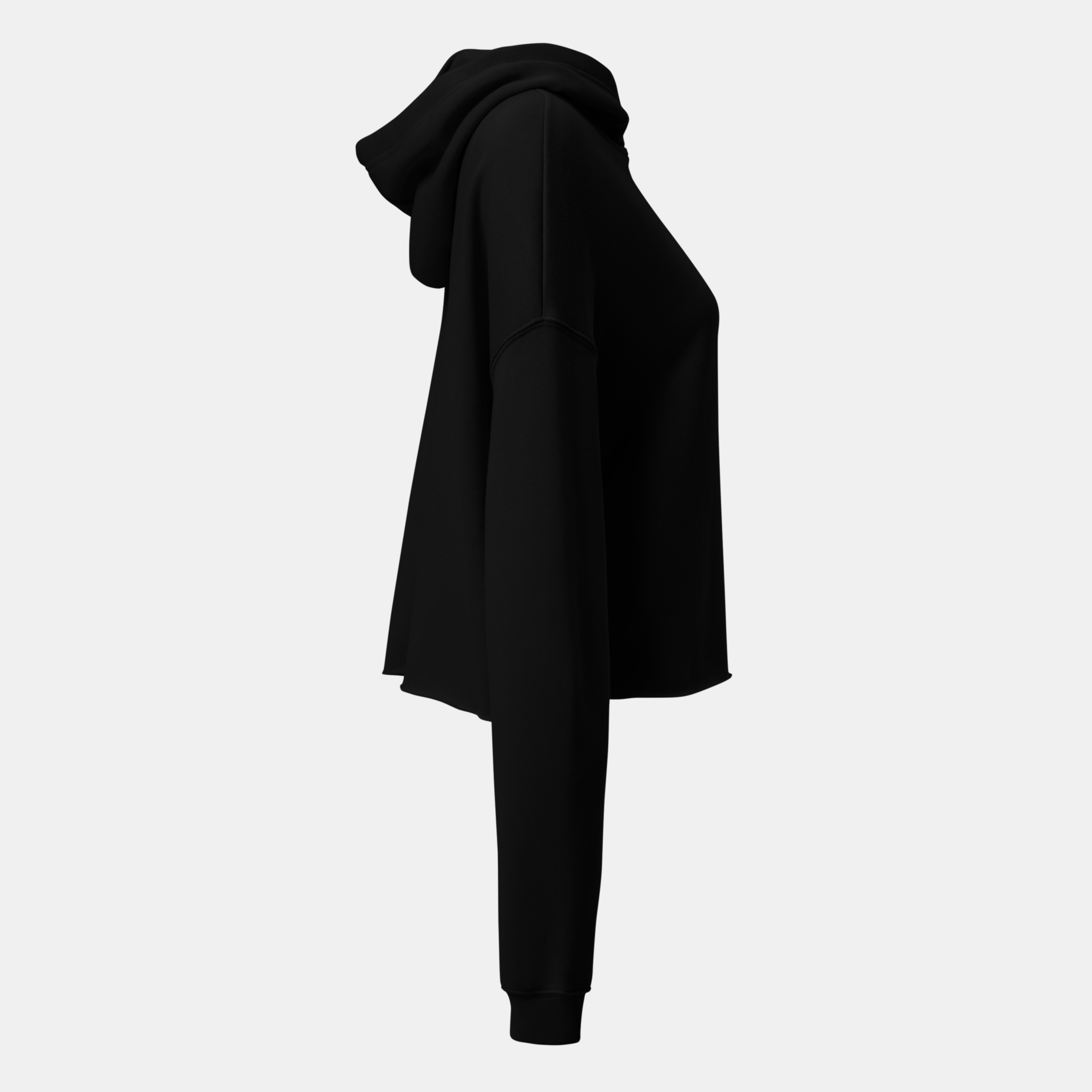 Black Threadcut Hoodie