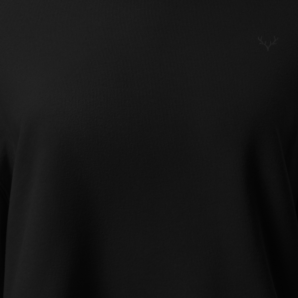 Black Threadcut Hoodie