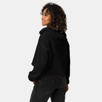 Black Threadcut Hoodie