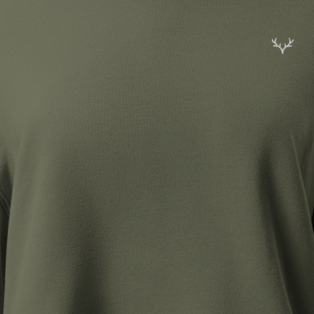 Military Green Threadcut Hoodie