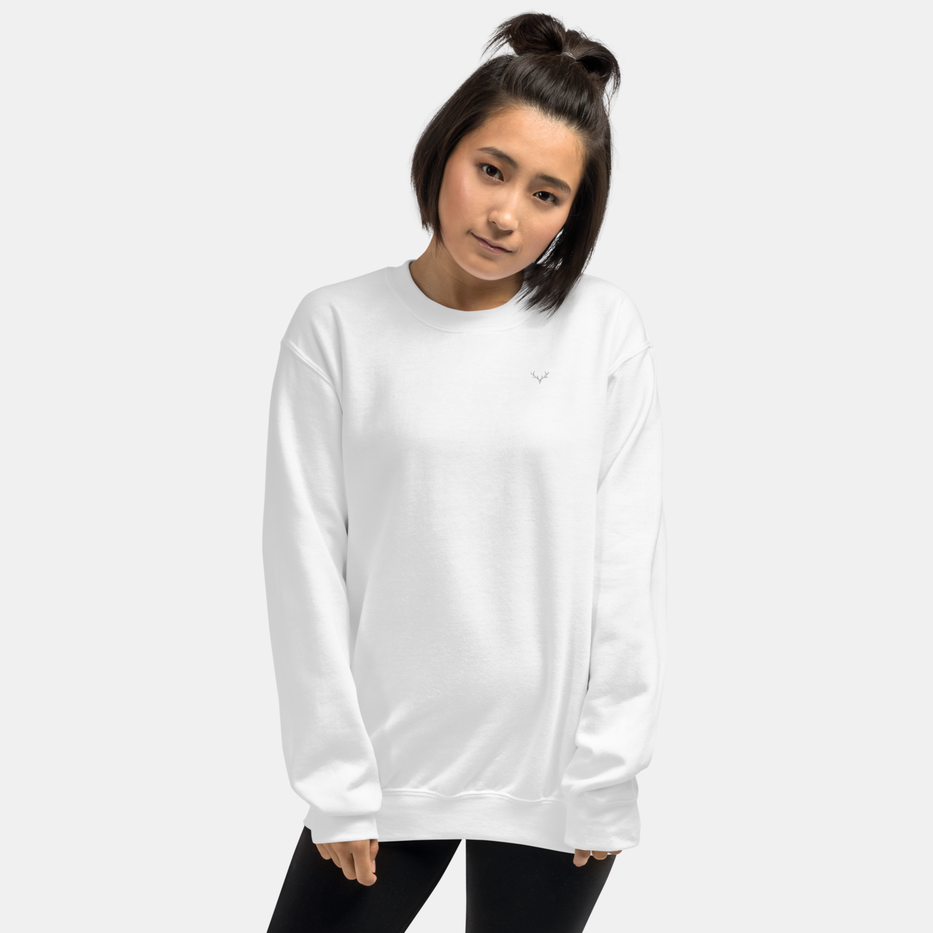 White Quietline Sweatshirt