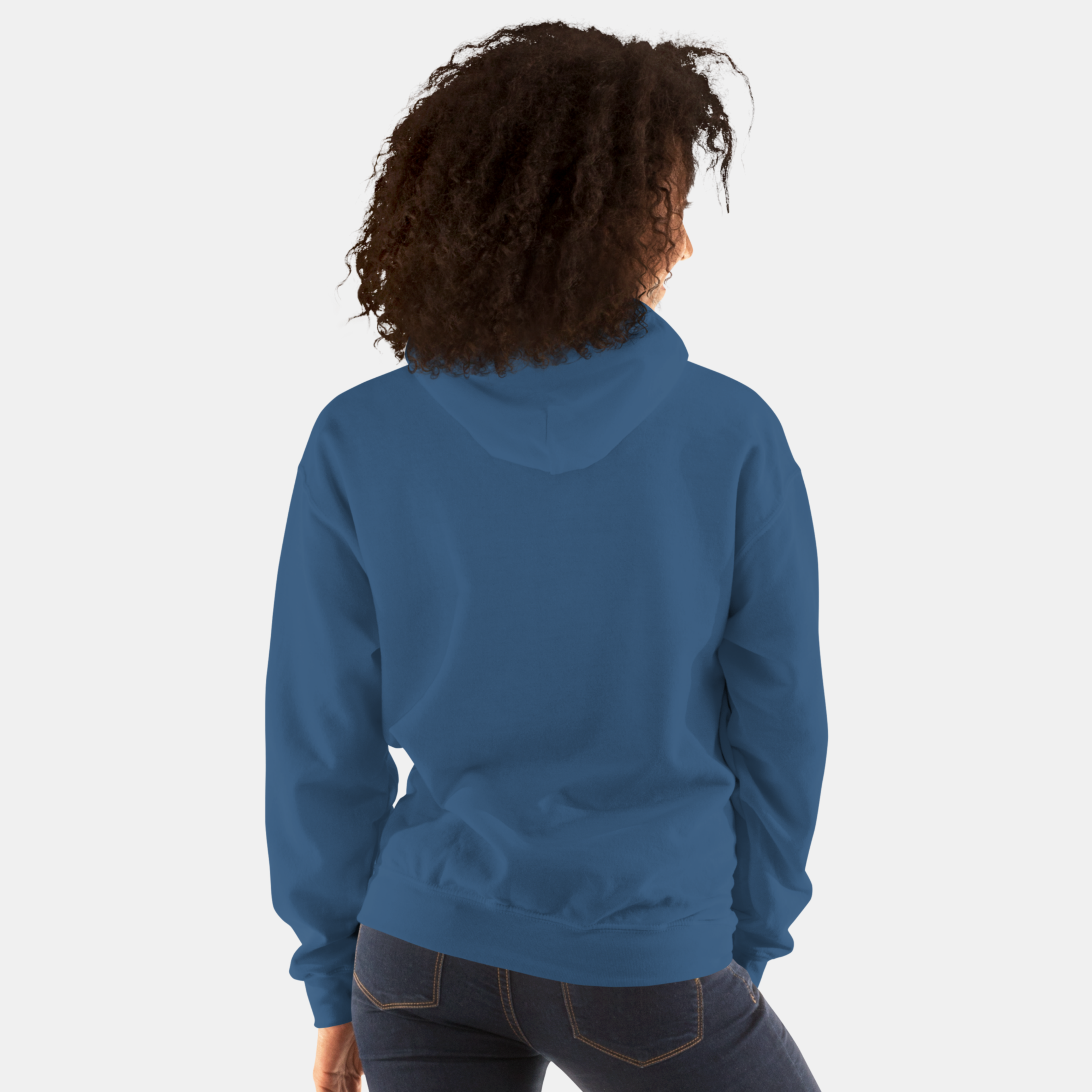 Indigo Blue Thread Hoodie