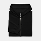 Black Threadline Zip Hoodie