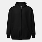 Black Threadline Zip Hoodie