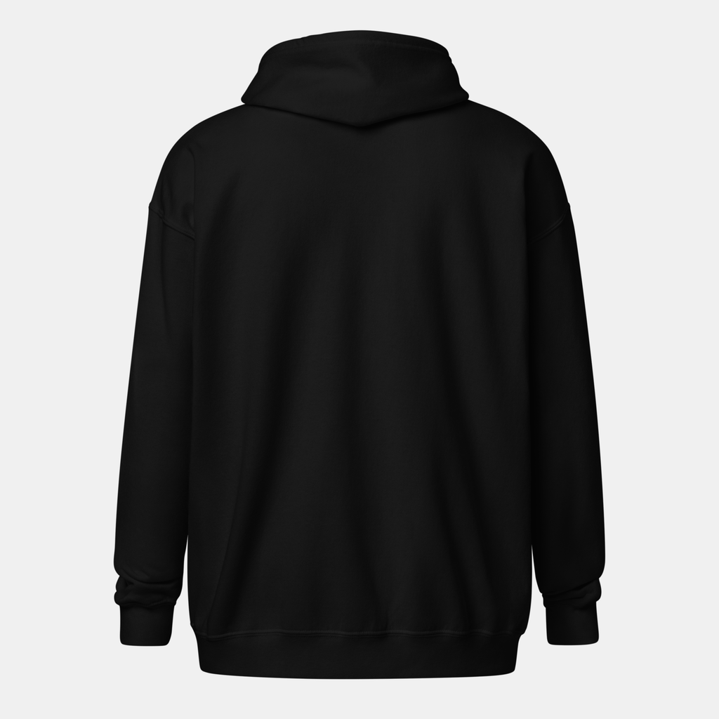 Black Threadline Zip Hoodie