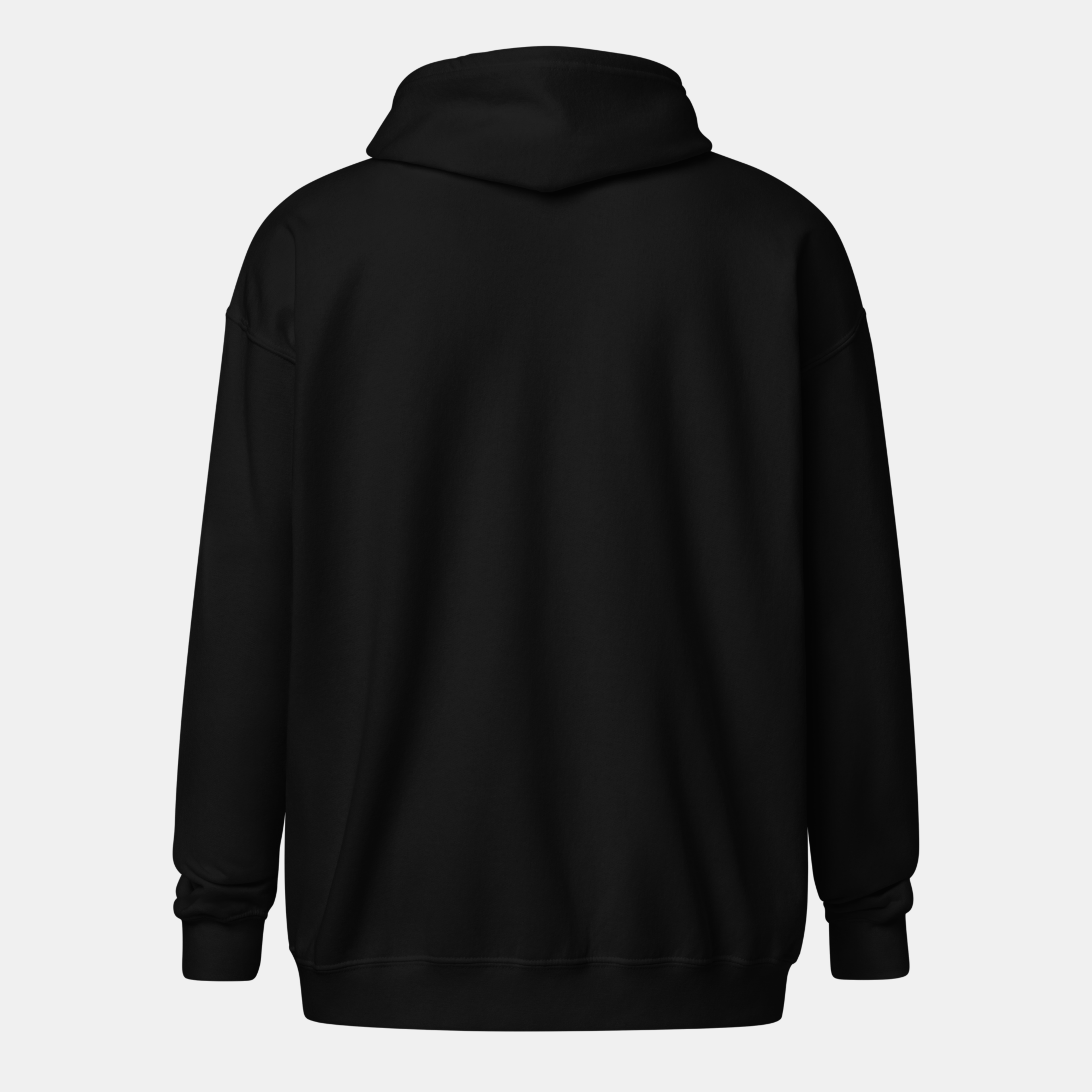 Black Threadline Zip Hoodie