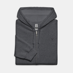 Dark Grey Threadline Zip Hoodie