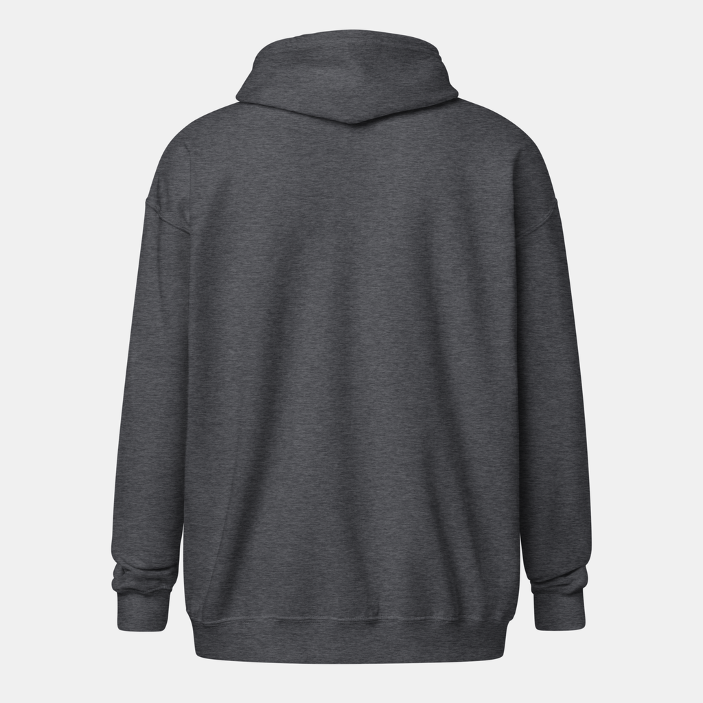 Dark Grey Threadline Zip Hoodie
