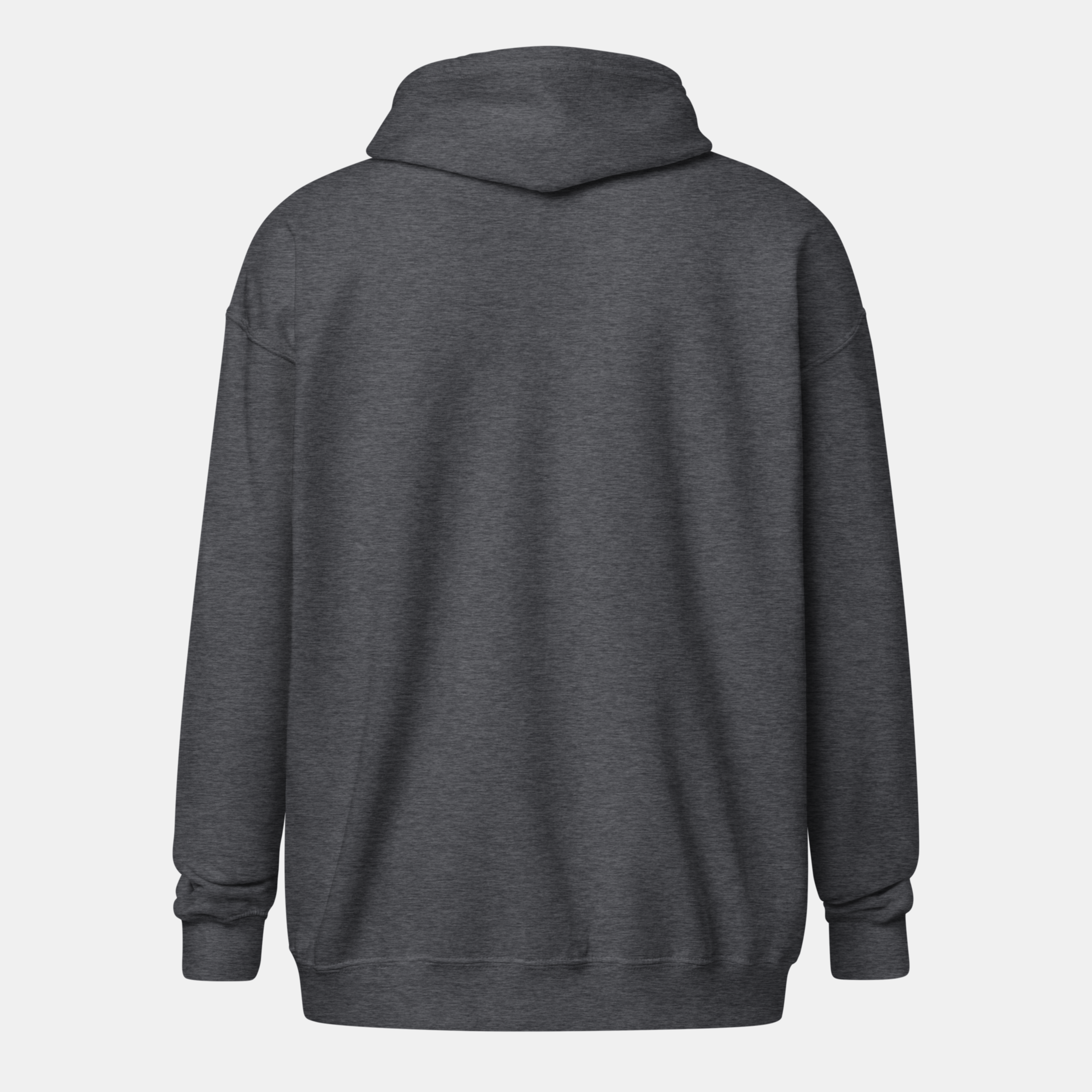 Dark Grey Threadline Zip Hoodie