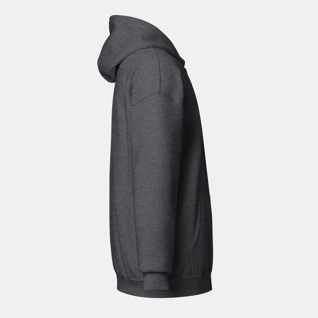Dark Grey Threadline Zip Hoodie