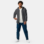 Dark Grey Threadline Zip Hoodie