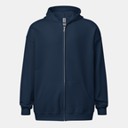Navy Threadline Zip Hoodie