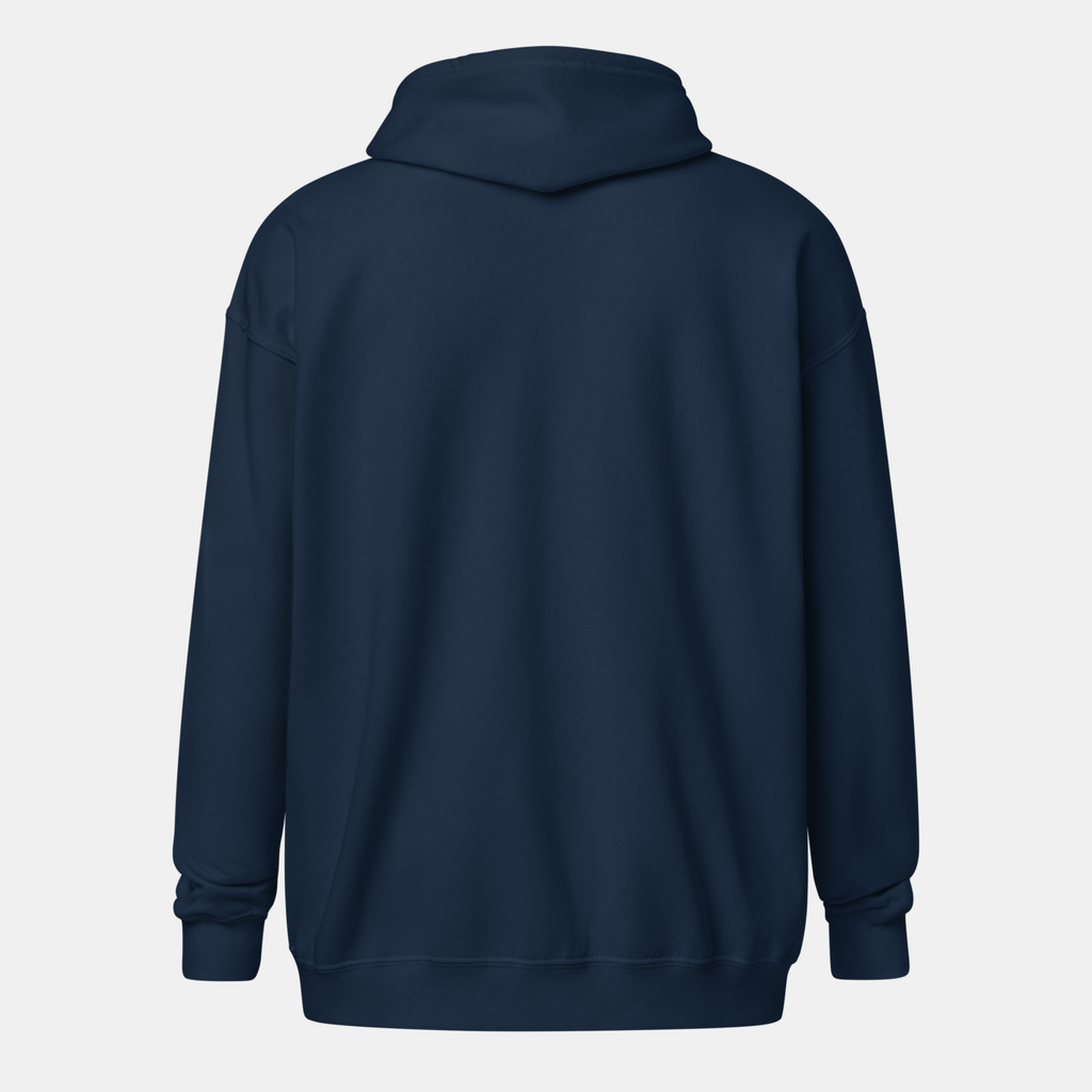 Navy Threadline Zip Hoodie